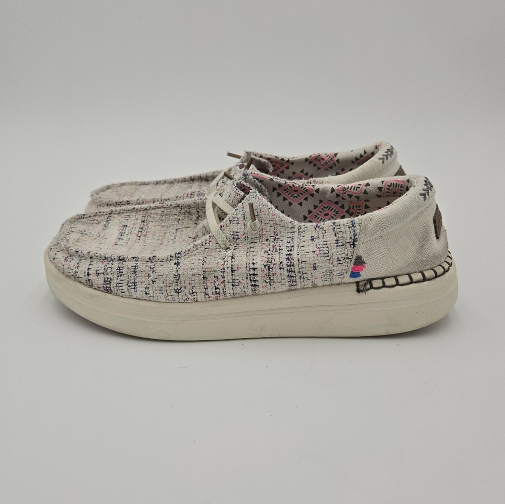 Hey Dude Wendy Rise Boho White Size 10